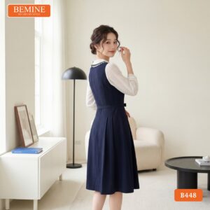 Phong cách thời trang nữ tính và quý phái với đầm BEMINE B448.