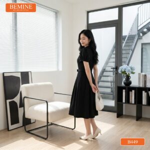 Phong cách thời trang nữ tính và sang trọng với đầm B449.