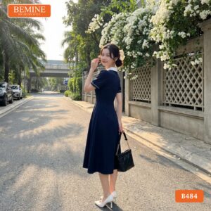 Đầm BEMINE B484 phù hợp cho môi trường công sở hiện đại.