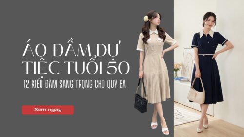 Áo Đầm Dự Tiệc Tuổi 50: 12 Kiểu Đầm Sang Trọng Cho Quý Bà hình ảnh