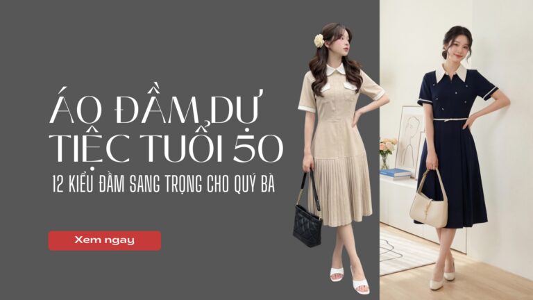 Áo Đầm Dự Tiệc Tuổi 50: 12 Kiểu Đầm Sang Trọng Cho Quý Bà hình ảnh