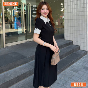Đầm hoa nhí B526 phù hợp nhiều dáng người