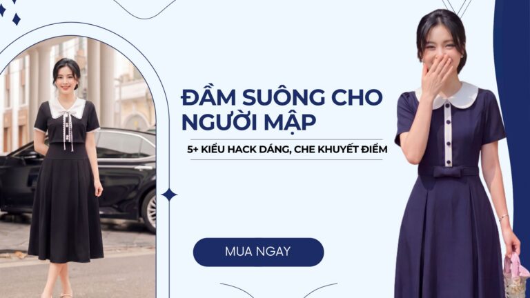 Đầm Suông Cho Người Mập: 5+ Kiểu Hack Dáng, Che Khuyết Điểm hình ảnh