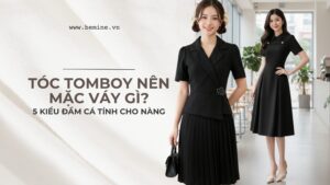 Tóc Tomboy Mặc Váy Gì? 5 Kiểu Đầm Giúp Nàng Tóc Ngắn Cá Tính hình ảnh