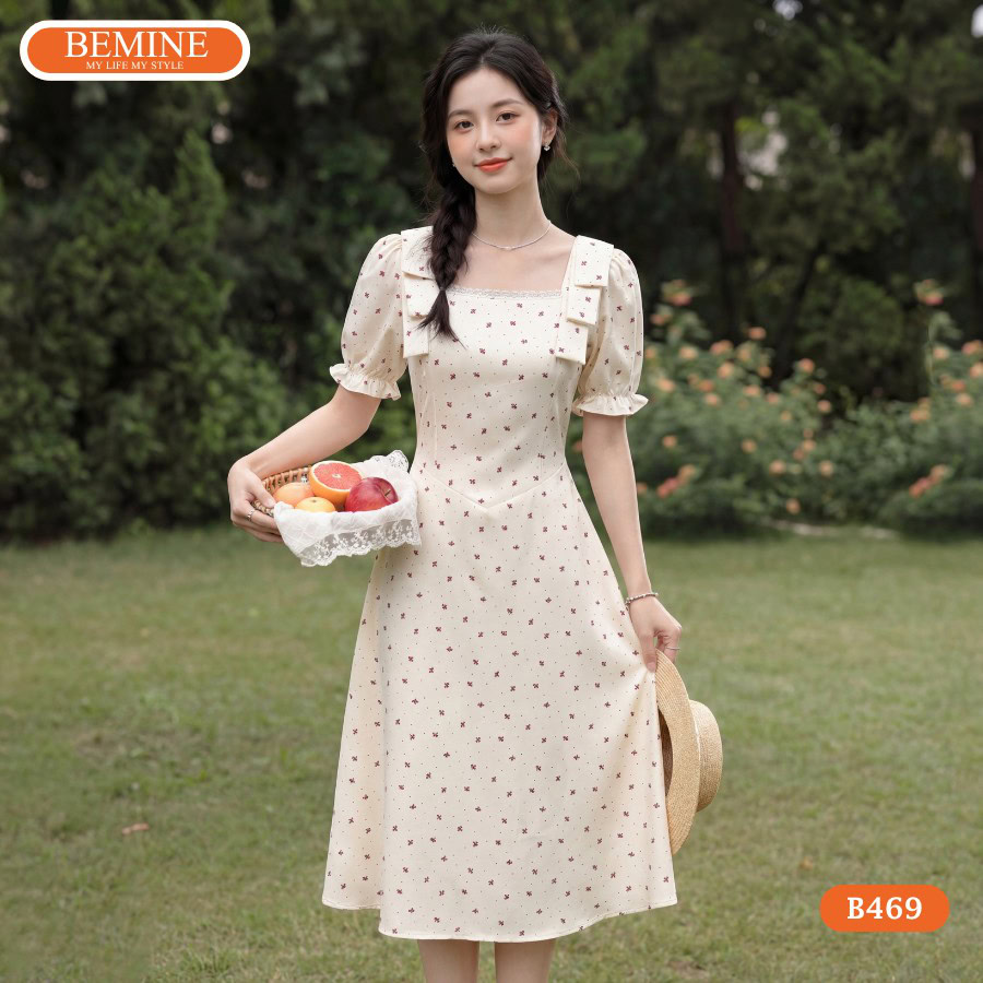 Mẫu đầm chữ a BEMINE B469 giúp tôn dáng và che khuyết điểm hiệu quả.