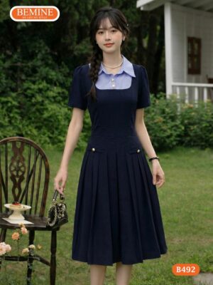 Lựa chọn thời trang hoàn hảo cùng đầm thiết kế BEMINE B492.