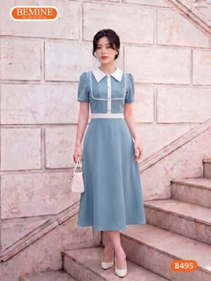 Mẫu đầm chữ a BEMINE B495 tôn dáng và che khuyết điểm.