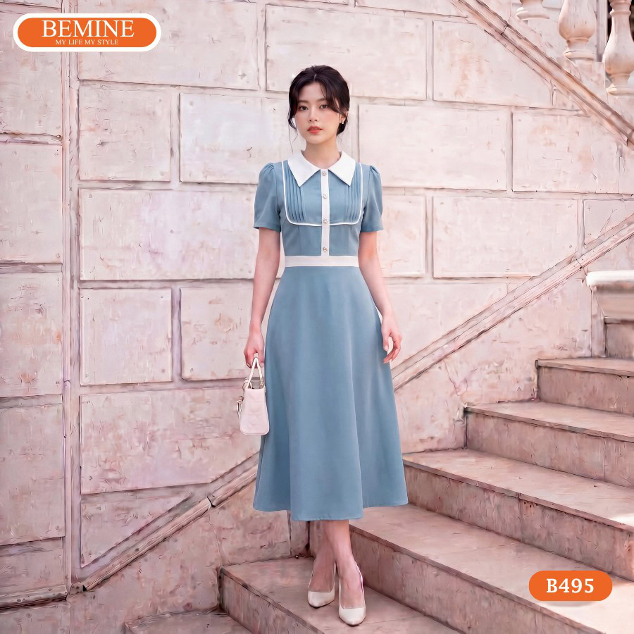Áo sơ mi cổ đức cách điệu chỉn chu và trang nhã