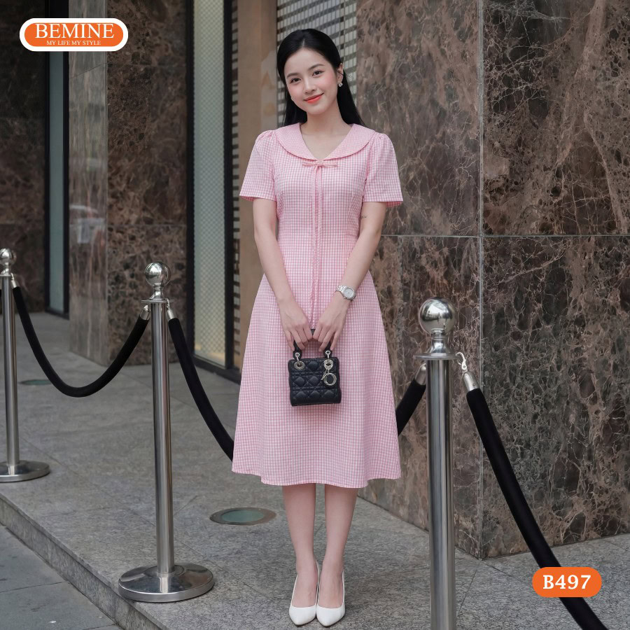 Thiết kế đầm chữ A B497 giúp tôn dáng và che khuyết điểm hiệu quả.