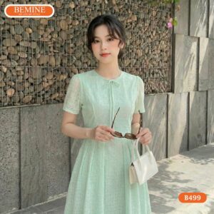 Thiết kế cổ tròn nhã nhặn của mã sản phẩm BEMINE B499.