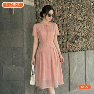 Mẫu đầm dáng chữ A xòe BEMINE B499 giúp tôn dáng hiệu quả.