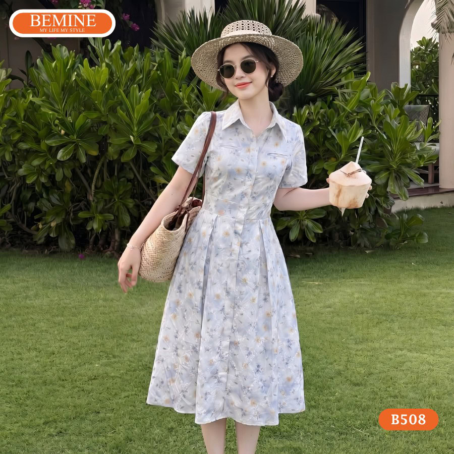 Đầm thiết kế BEMINE B508 chất liệu cao cấp và thoáng mát.