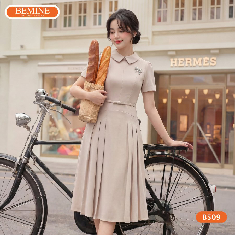 Đầm thiết kế BEMINE B509 chất liệu cao cấp giữ phom chuẩn.