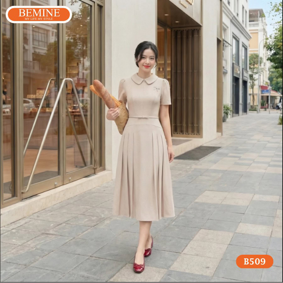 Hình ảnh thực tế mẫu đầm thiết kế BEMINE mã số B509.