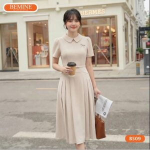 Phong cách thời trang nhẹ nhàng cùng đầm chữ A BEMINE B509.
