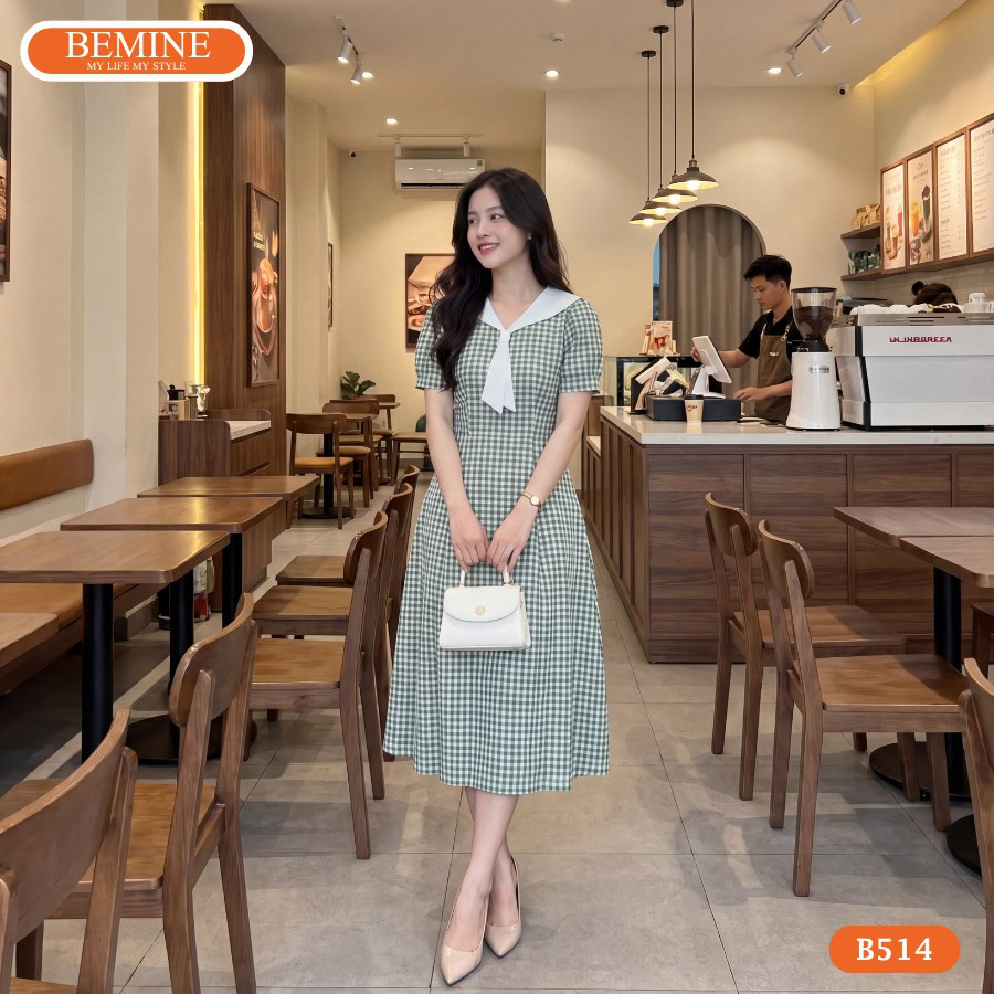 Đầm suông công sở BEMINE che khuyết điểm hiệu quả.