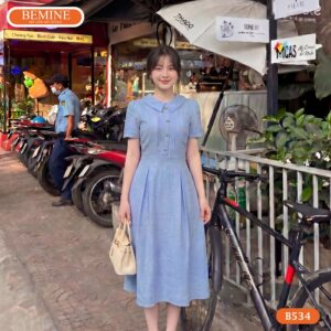 Đầm thiết kế BEMINE B534 phong cách quý cô công sở hiện đại.