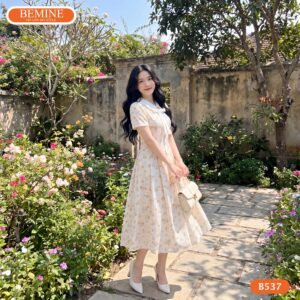 Đầm thiết kế BEMINE B537 chất liệu cao cấp và thoáng mát.