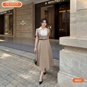 Đầm thiết kế BEMINE B602 chất liệu cao cấp và thoáng mát.