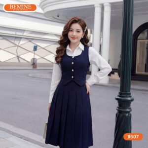 Lựa chọn thời trang hoàn hảo với đầm thiết kế BEMINE B607.