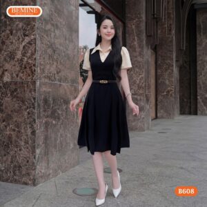 Người mẫu diện đầm BEMINE B608 tự tin trong mọi hoạt động.