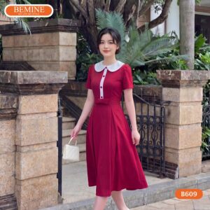Mẫu đầm chữ A B609 giúp tôn dáng và che khuyết điểm hiệu quả.