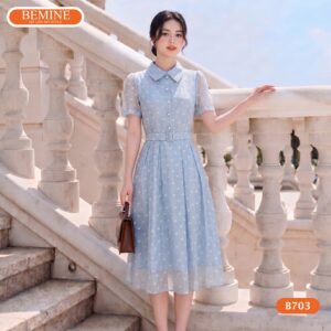 Đầm thiết kế BEMINE B703 mang lại diện mạo trẻ trung hiện đại.