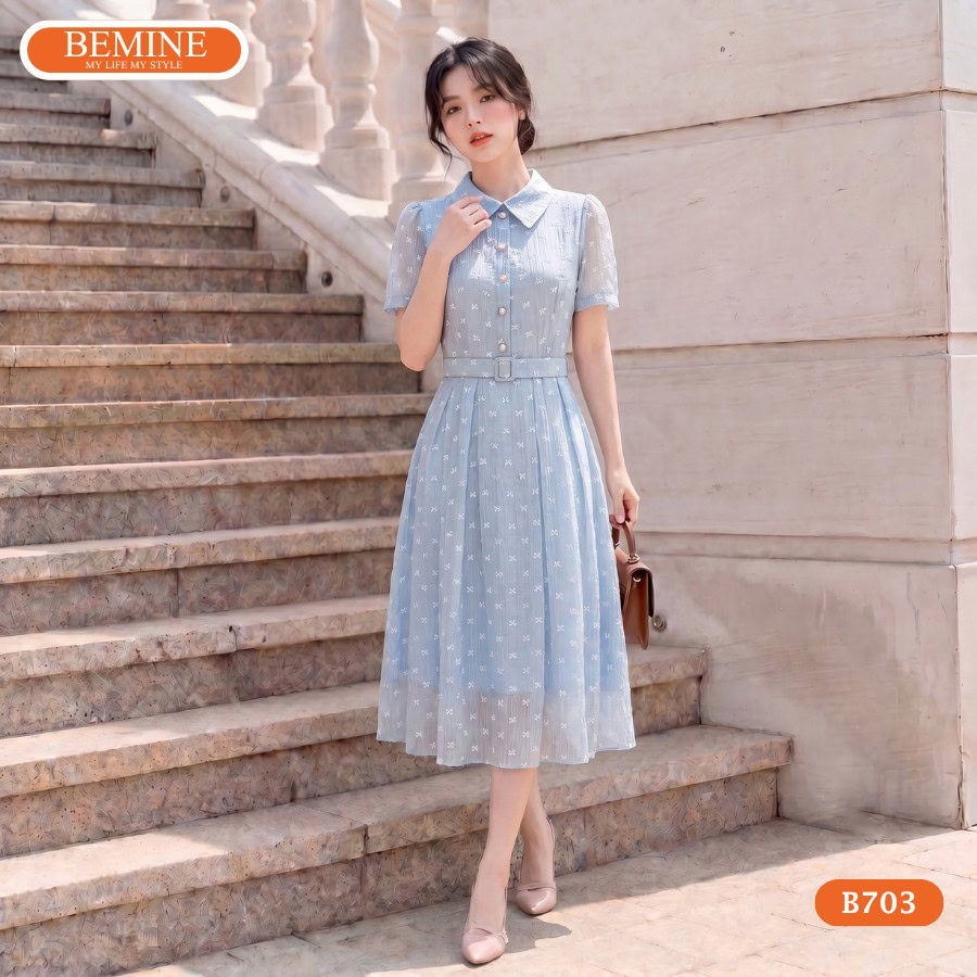 3 Độ dài váy ngang gối hoặc qua gối thanh lịch