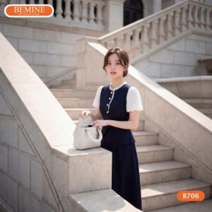 Đầm thiết kế BEMINE B706 mang lại diện mạo đài các cho phái đẹp.