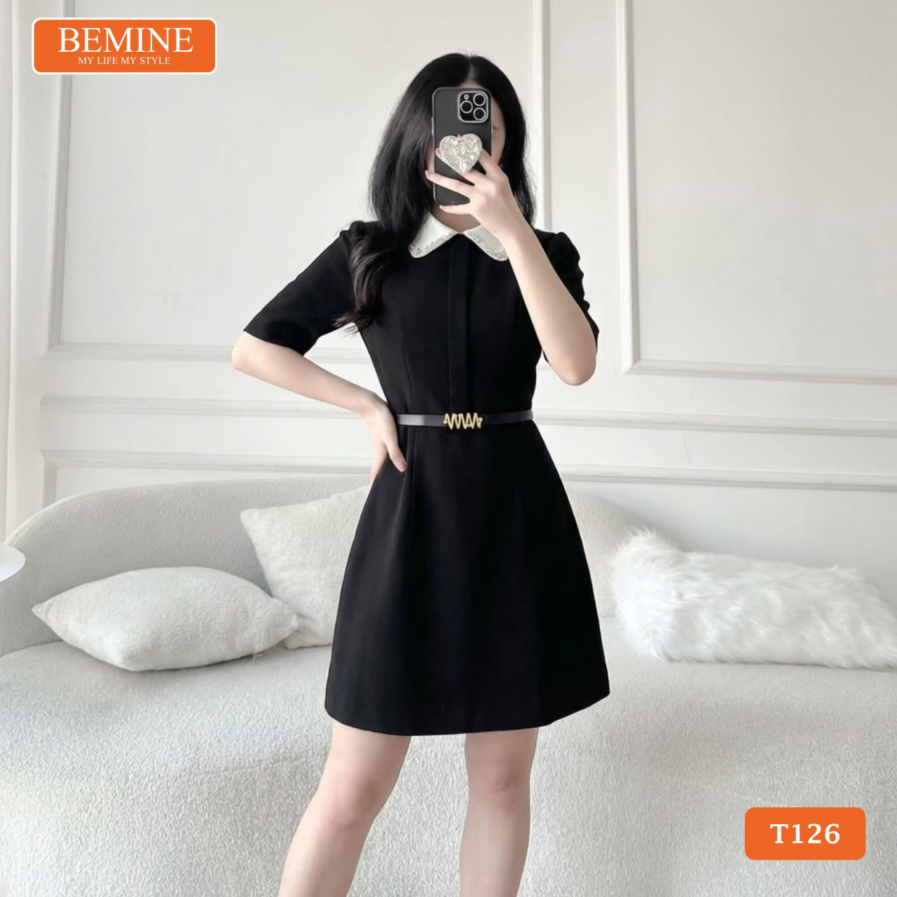 Đầm suông nhẹ phối tùng rủ tạo cảm giác dáng dài
