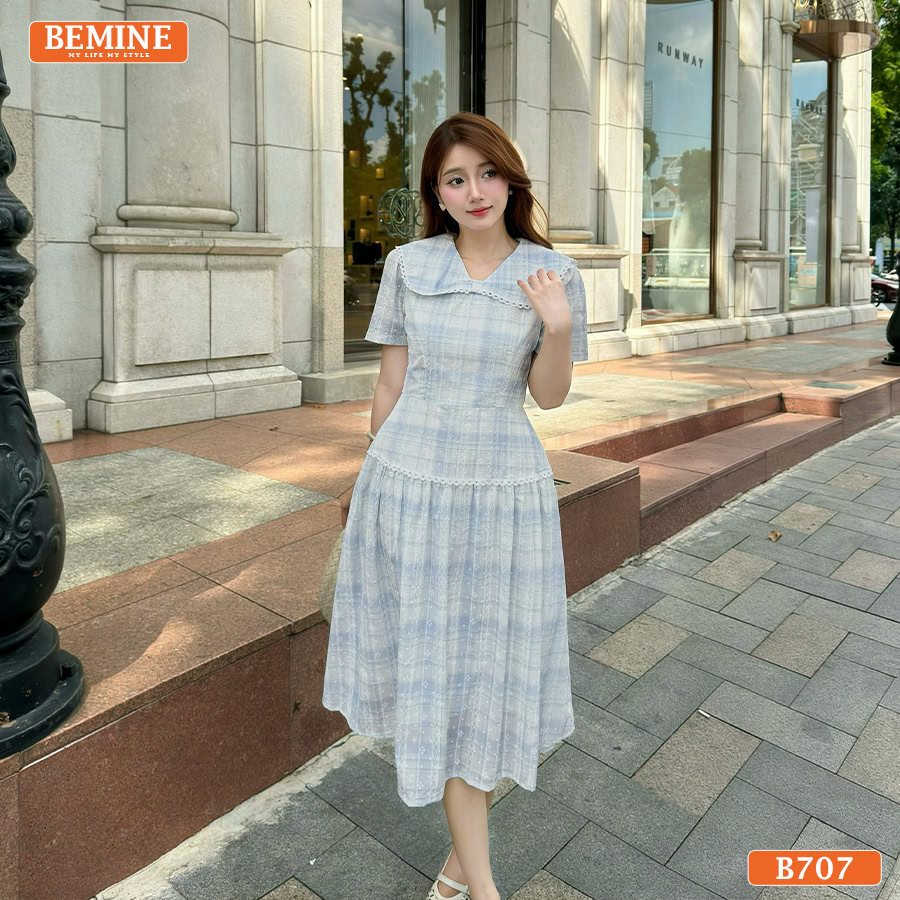 Váy đầm dạo phố B707 thiết kế độc quyền