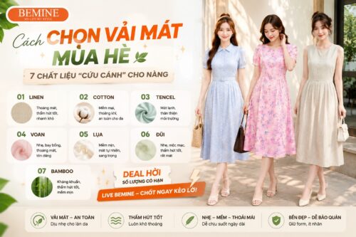 Cách Chọn Vải Mát Mùa Hè: 7 Chất Liệu “Cứu Cánh” Cho Nàng hình ảnh