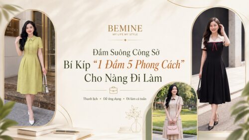Đầm Suông Công Sở: Bí Kíp “1 Đầm 5 Phong Cách” Cho Nàng Đi Làm hình ảnh