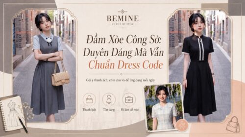 Đầm Xòe Công Sở: Duyên Dáng Mà Vẫn Chuẩn Dress Code hình ảnh
