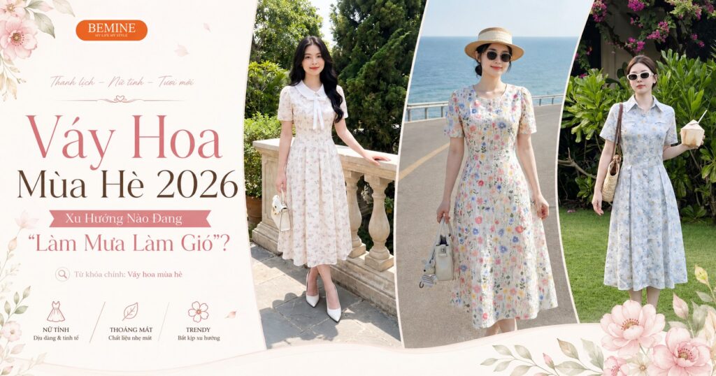 Váy Hoa Mùa Hè 2026 Xu Hướng Nào Đang “Làm Mưa Làm Gió”