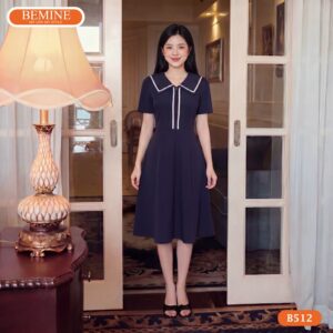 Đầm thiết kế BEMINE B512 mang lại diện mạo trẻ trung năng động.
