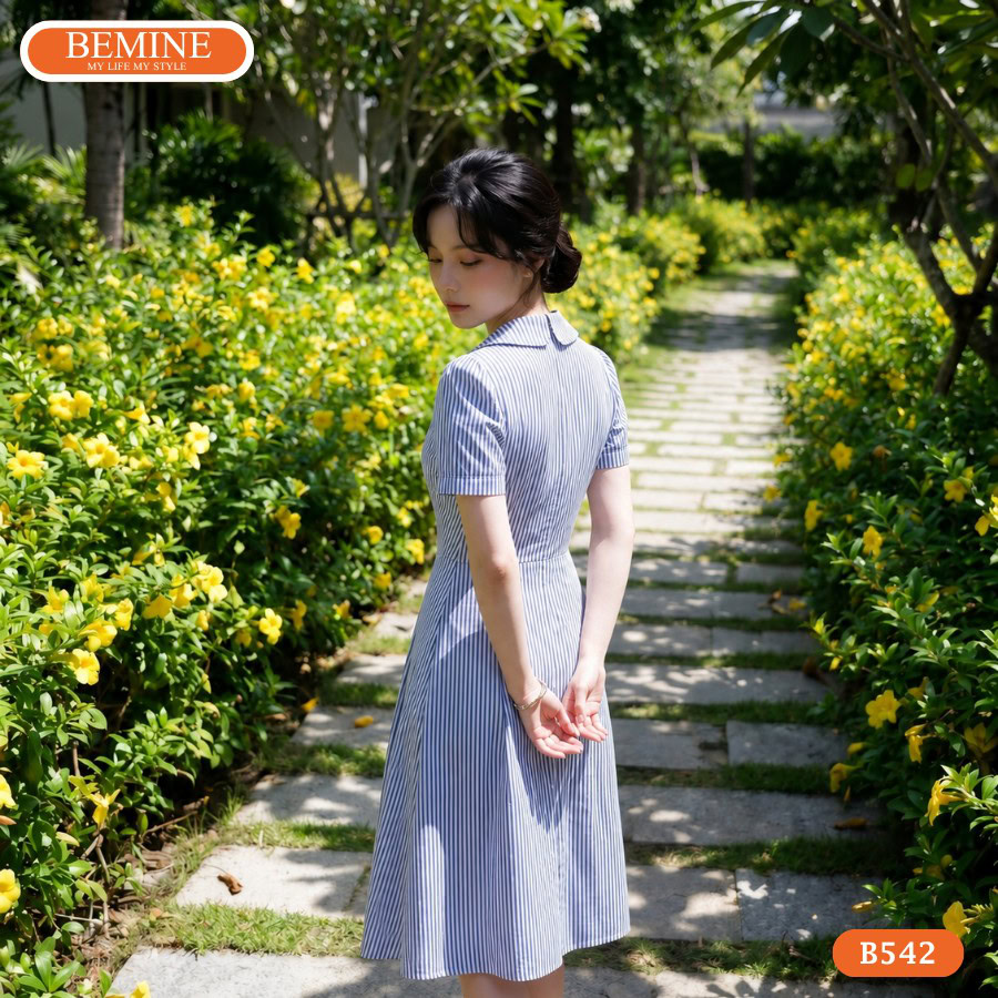 Đầm thiết kế BEMINE B542 mang lại diện mạo chuyên nghiệp.