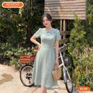 Đầm thiết kế BEMINE B548 mang lại diện mạo nữ tính trẻ trung.