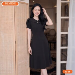 Đầm thiết kế BEMINE B548 mang lại diện mạo thon gọn và quý phái.