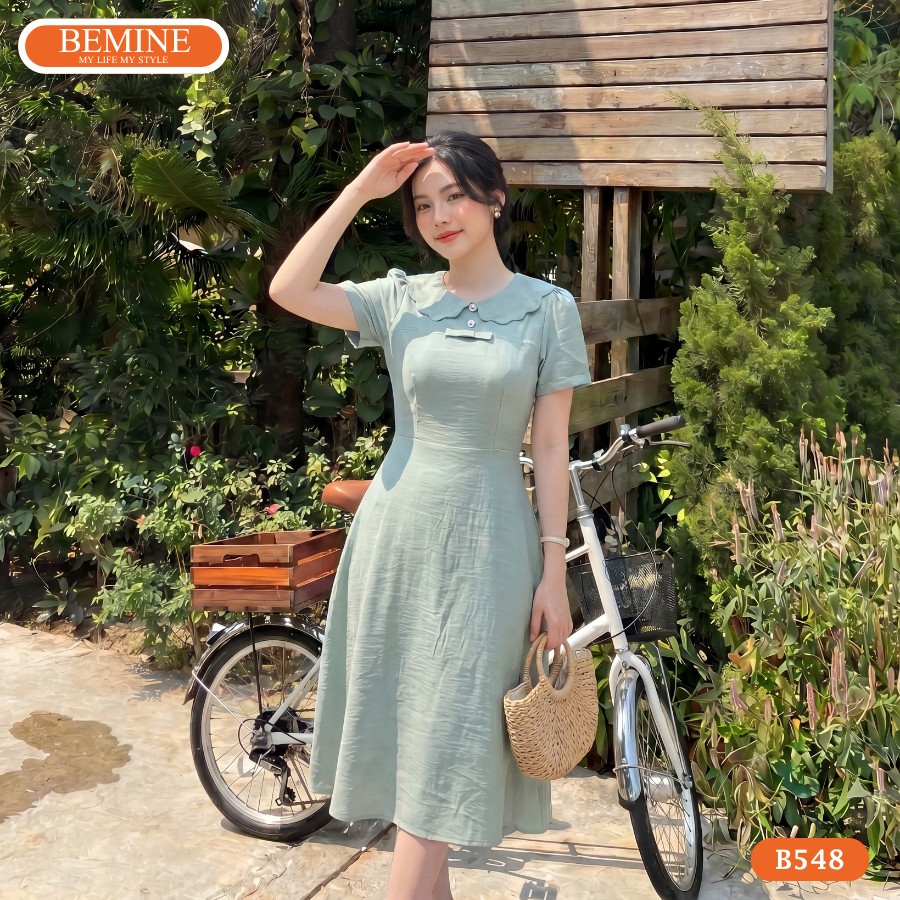 Chân Váy Đen Xòe Mặc Với Áo Gì Hợp Đi Dạy Học Mùa Thu? 4 Chiều dài tùng váy chạm giữa bắp chân thanh lịch