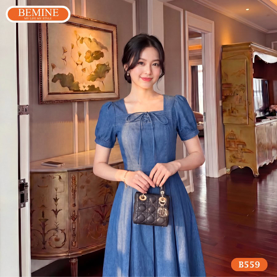 Đầm thiết kế BEMINE B559 mang lại diện mạo nữ tính sang trọng.
