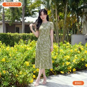 Đầm thiết kế BEMINE B561 chất liệu vải cao cấp đứng phom.
