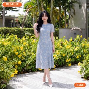 Mẫu đầm chữ a BEMINE B561 tôn dáng và che bụng hiệu quả.