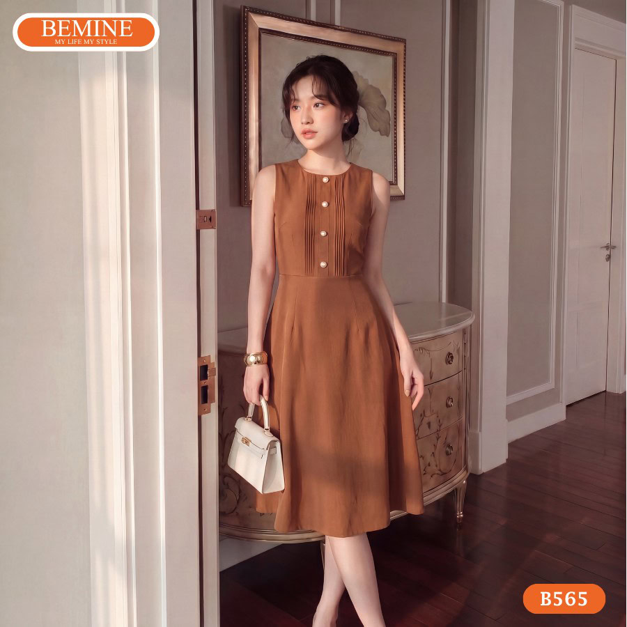 Đầm thiết kế BEMINE B565 mang lại diện mạo hiện đại năng động.