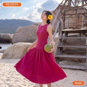Chi tiết xẻ giọt nước tinh tế tạo điểm nhấn quyến rũ trên mã B566.