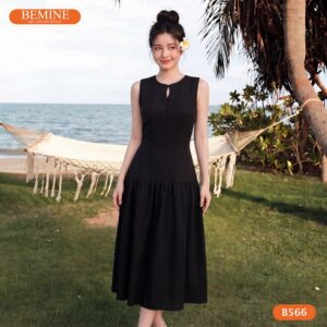 Đầm thiết kế BEMINE B566 sử dụng chất liệu vải cao cấp.
