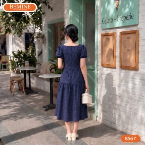 Đầm thiết kế BEMINE B567 mang lại phom dáng dài thướt tha nữ tính.
