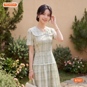 Mẫu đầm chữ a BEMINE B707 giúp tôn dáng và che bụng hiệu quả.