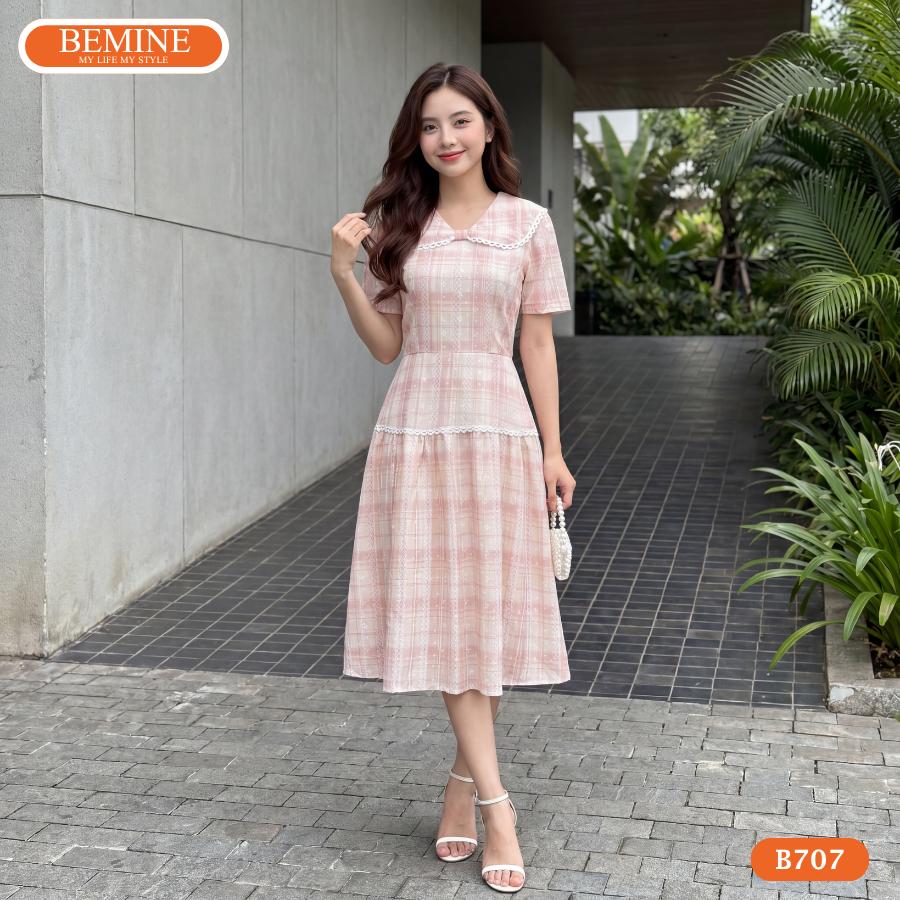 Váy đầm BEMINE chuẩn size giúp tôn dáng đồng hồ cát cuốn hút.