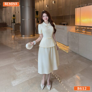 Đầm dáng A B612 tinh tế từng đường kim mũi chỉ